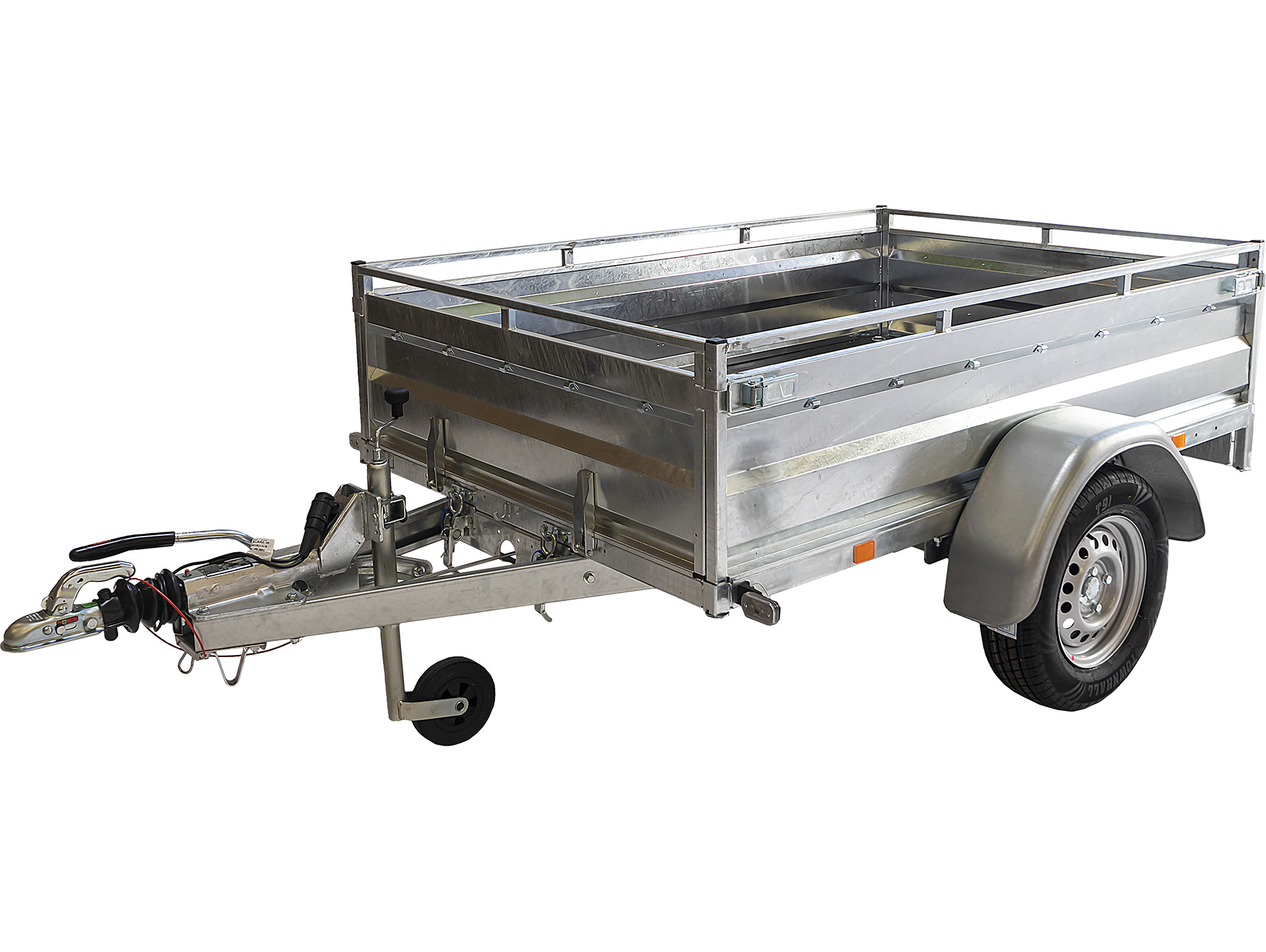Remorque basculante ERDE Expert LC 201 Acier freinée L.2,01m 1000kg